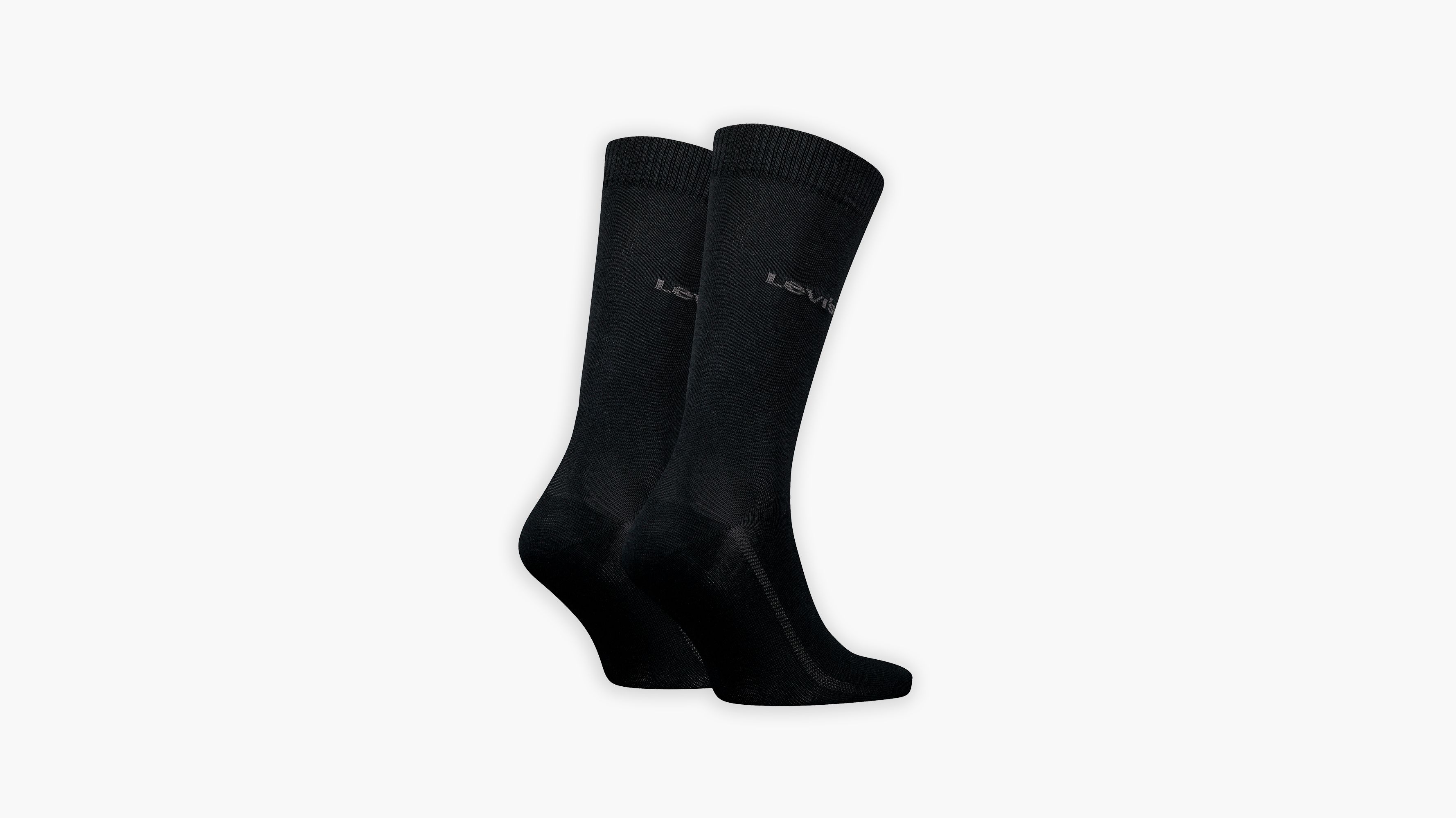 Levi's® Chaussettes standard en coton bio - Lot de 2 - Black - Noir