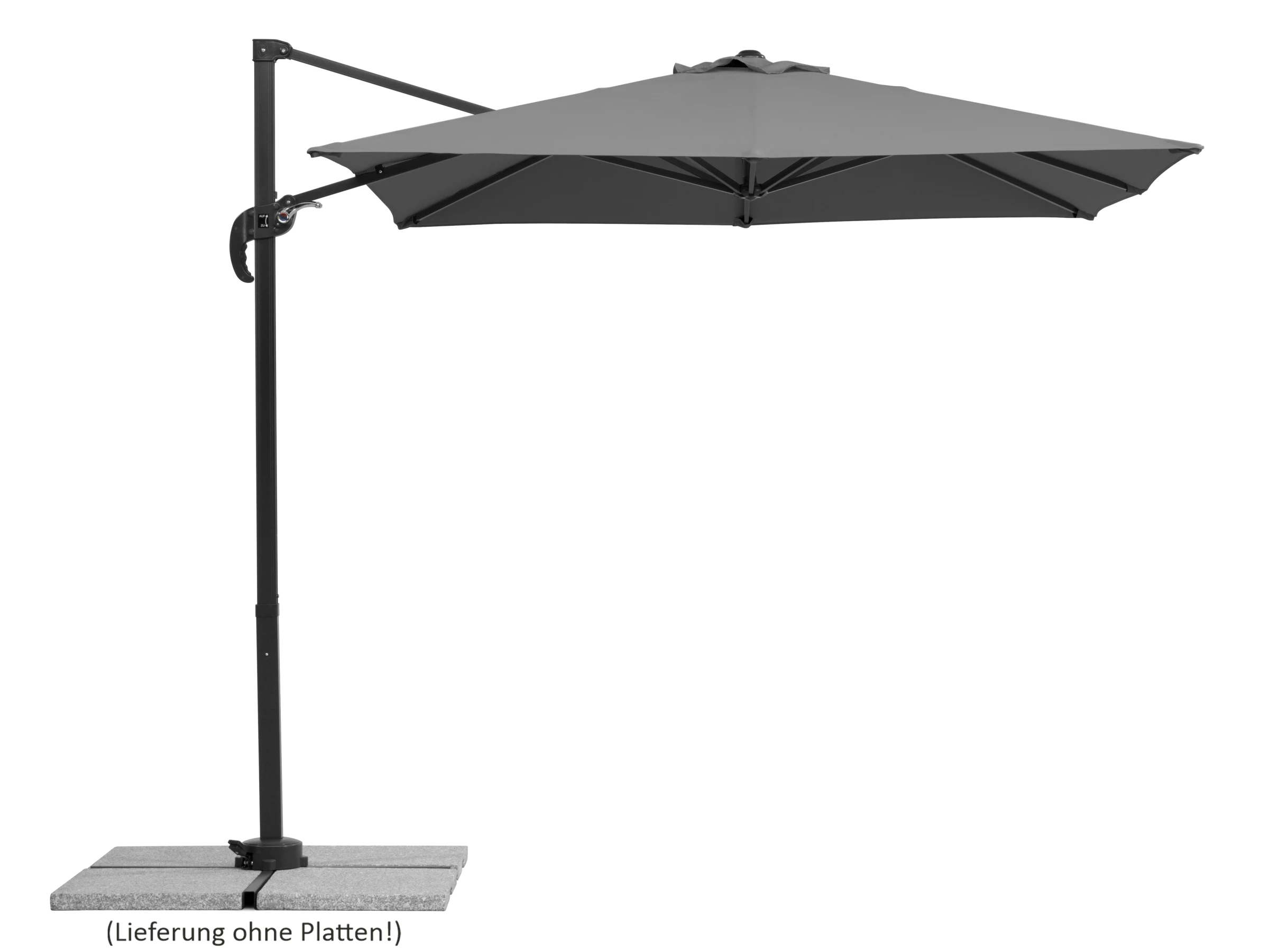 Schirm RHODOS JUNIOR 230x230 anthrazit