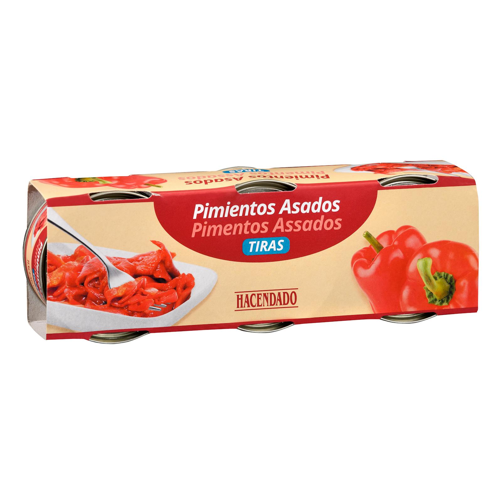 Poivrons rouges rôtis Hacendado en lanières supplémentaires