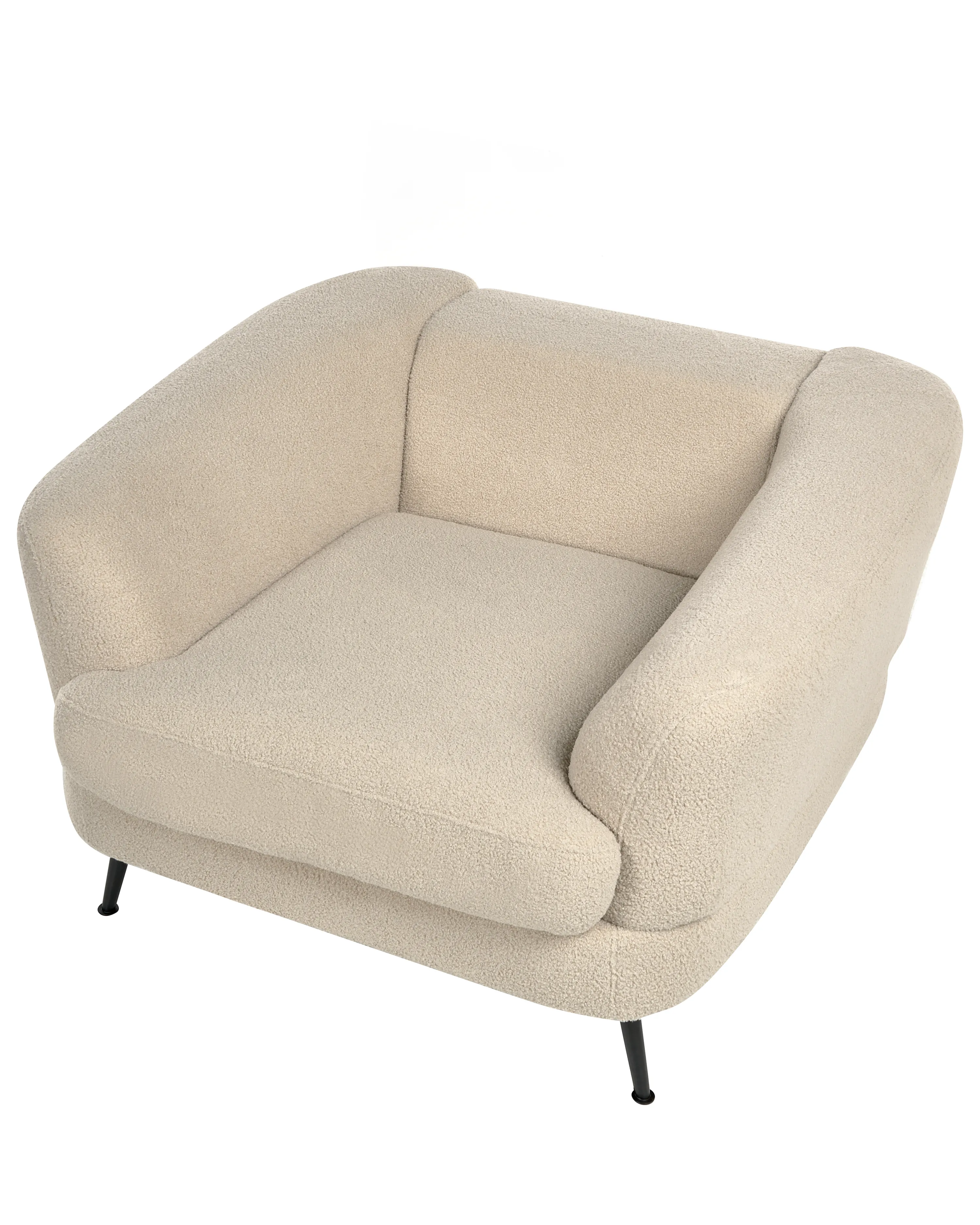 Fauteuil KJAER Bouclé Lichtbeige