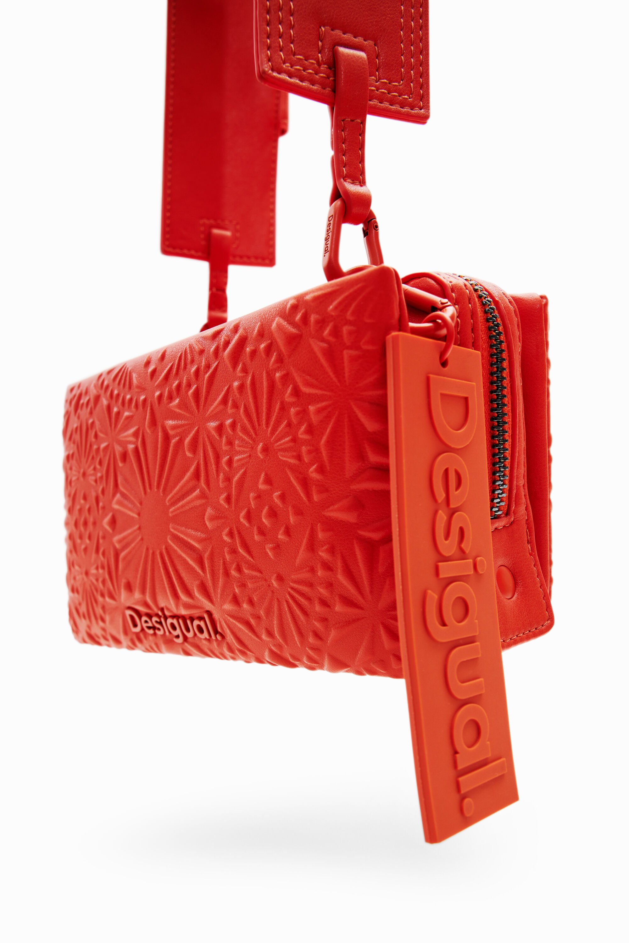 Petit sac à bandoulière relief géométrique