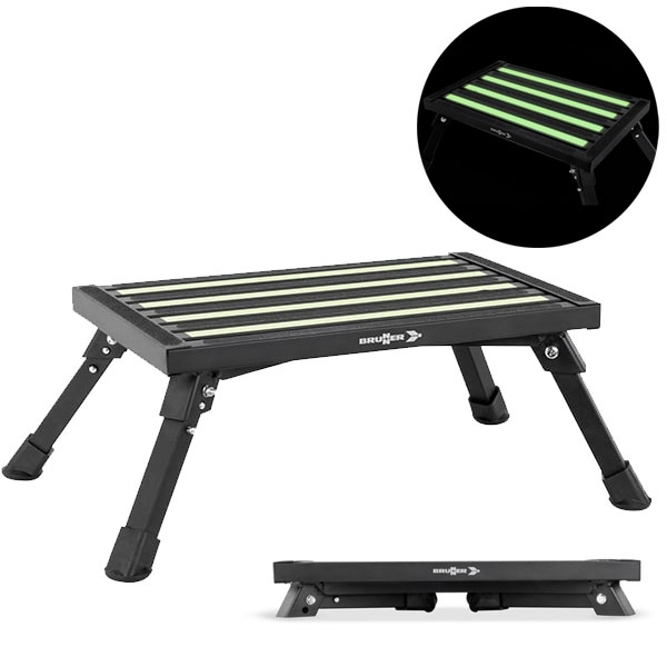 Marchepied Alu Pliant Go Step Black Fluo Brunner
