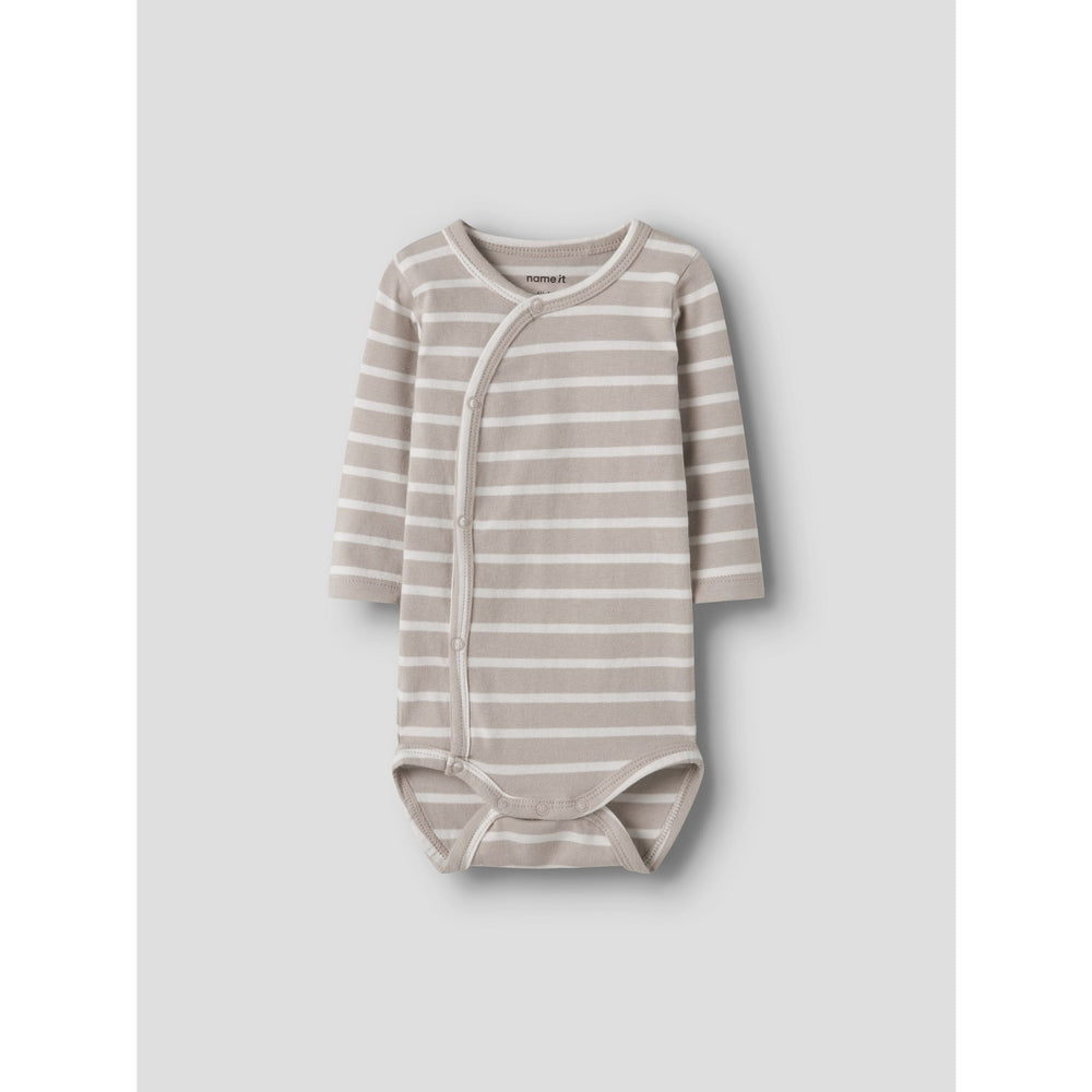 Køb Name It Chateau Gray Nbnosuppa Ls Slå-om Body
