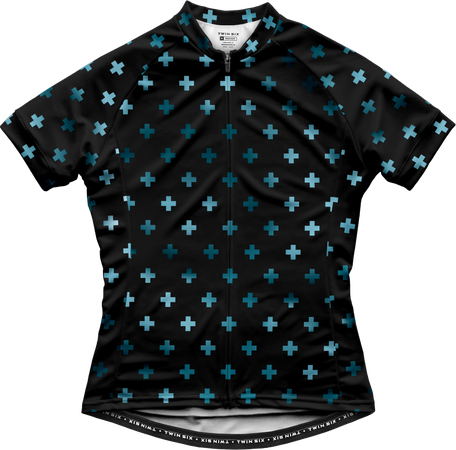 THE FURTHERMORE Damen-Kurzarmtrikot  blackblue  M