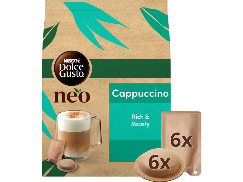 NEO by Nescafé Dolce Gusto Pods und Sachets Cappuccino 6 Po Pods und Sachets für die Nescafé Dolce Gusto NEO Kaffeemaschine von Delonghi