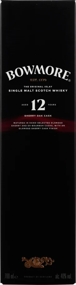 BOWMORE 12 YEARS SHERRY SINGLE MALT 70CL