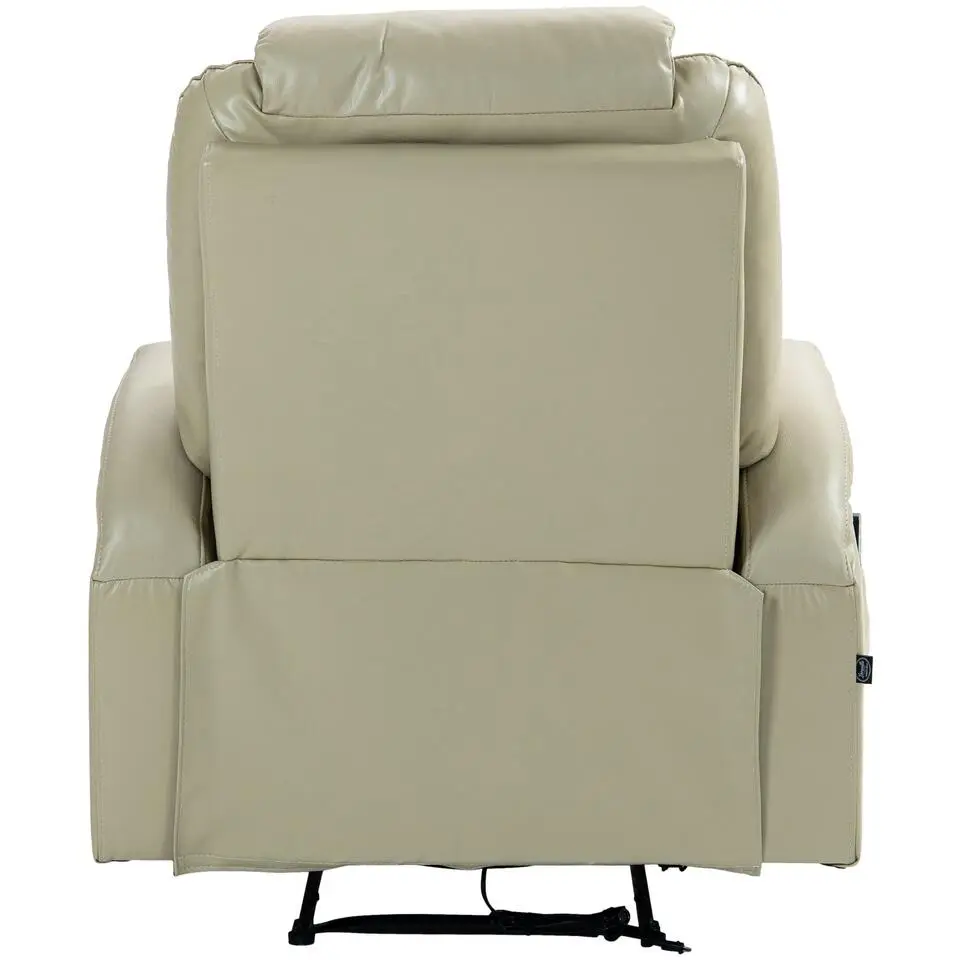 CLP Fauteuil Hepler zwart Frame - Kunstleer - creme