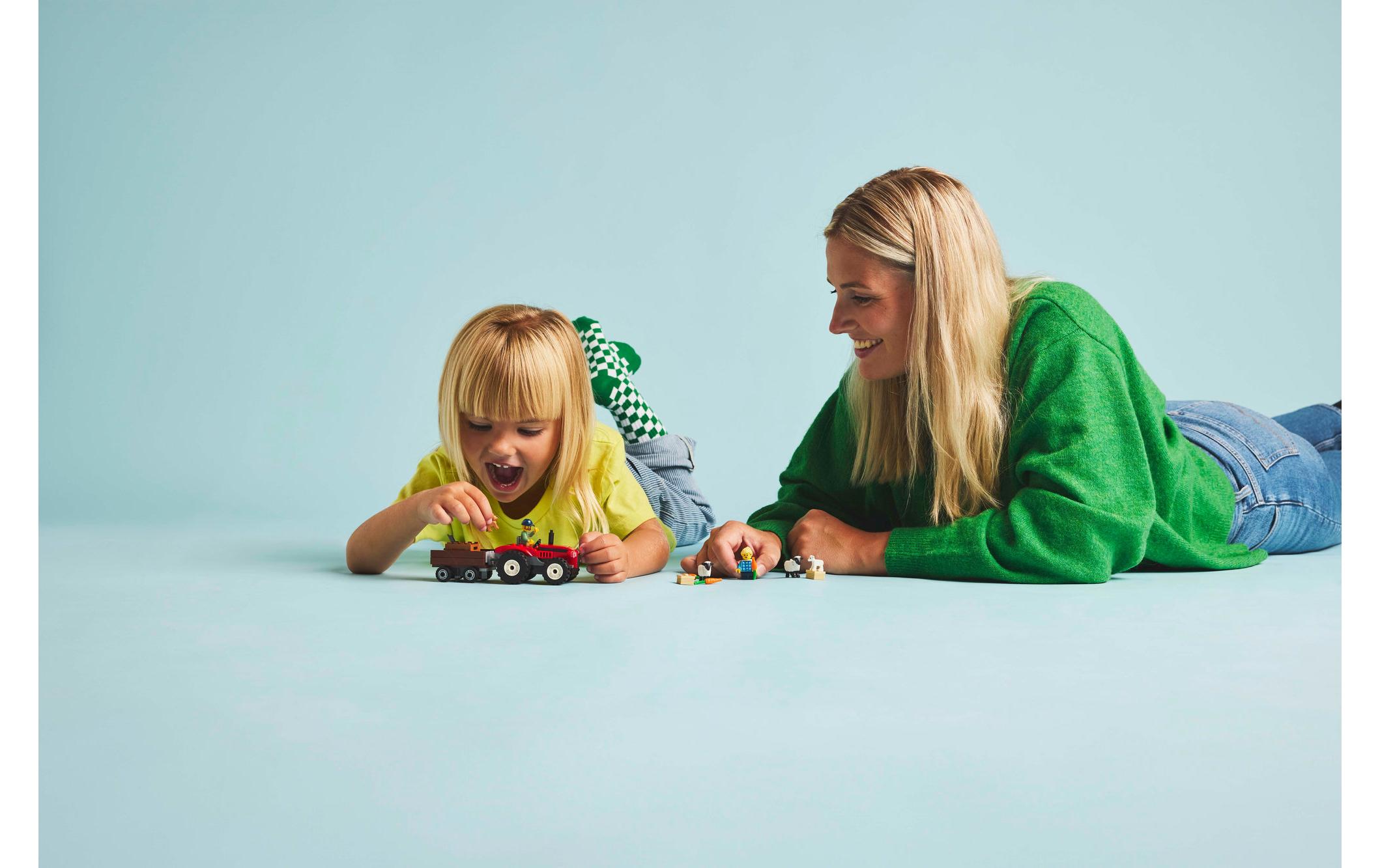 City Traktor mit Anhänger 60460Spielset mit Spielzeugtraktor für Kinder ab 4 Jahren