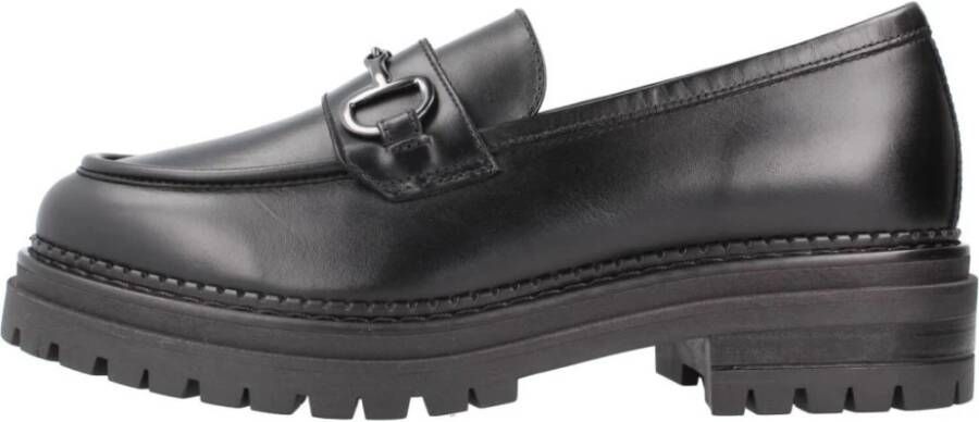 Nerogiardini Stijlvolle Zwarte Loafers voor Dames Black Dames