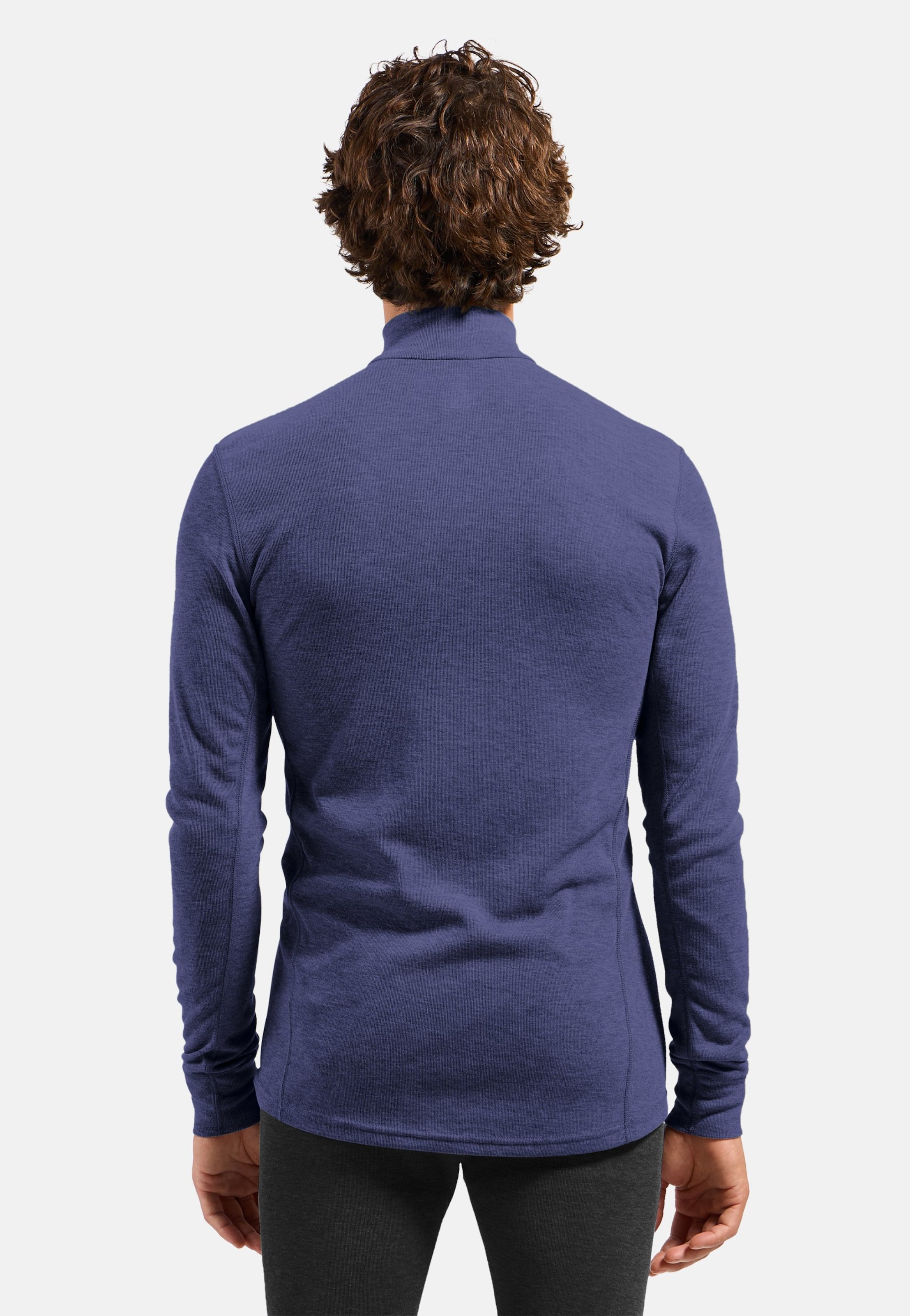 Active Warm Base Layer Half Zip in Skipper Blue