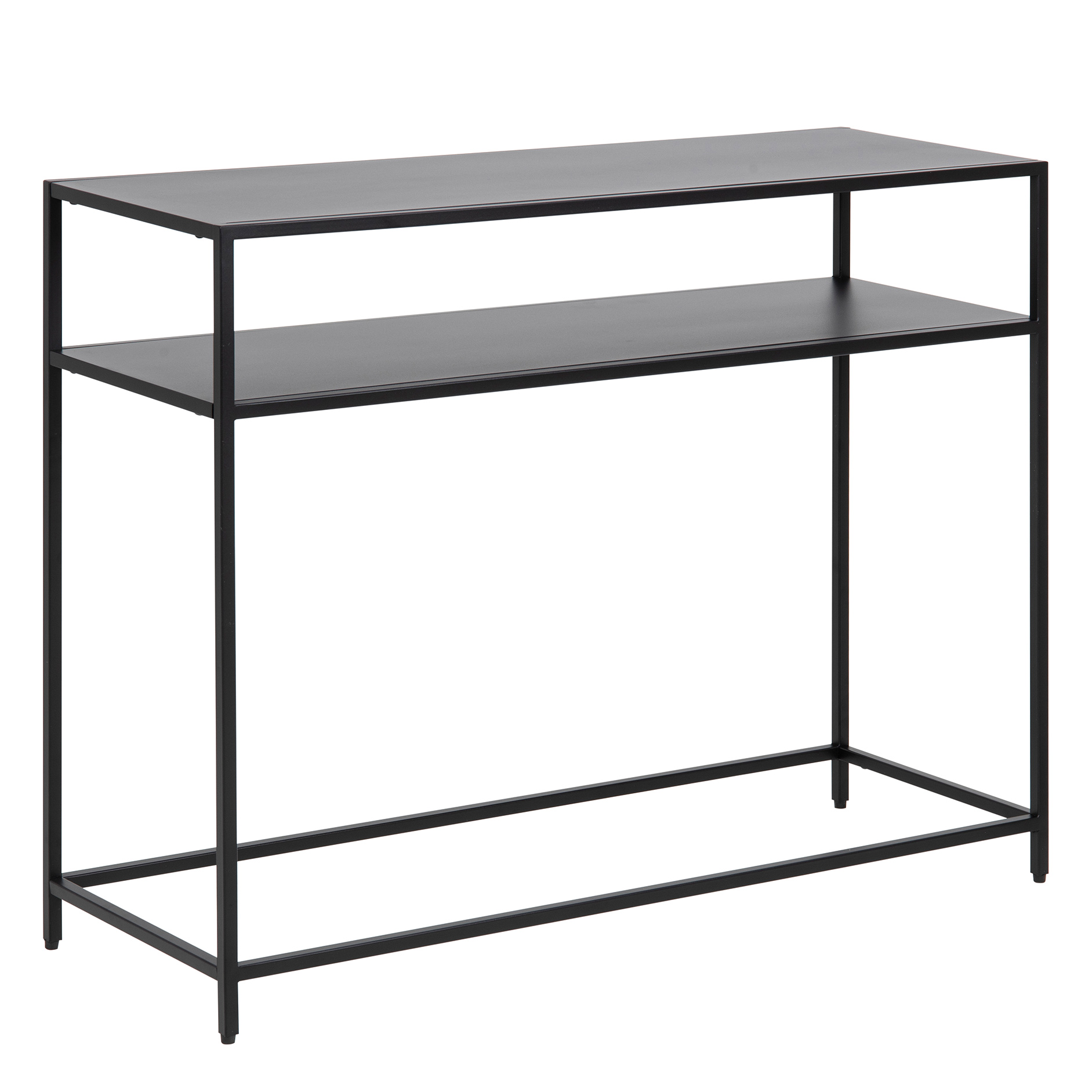 Konsolentisch NEWCASTLE - schwarz - Ablagefach - 100 cm