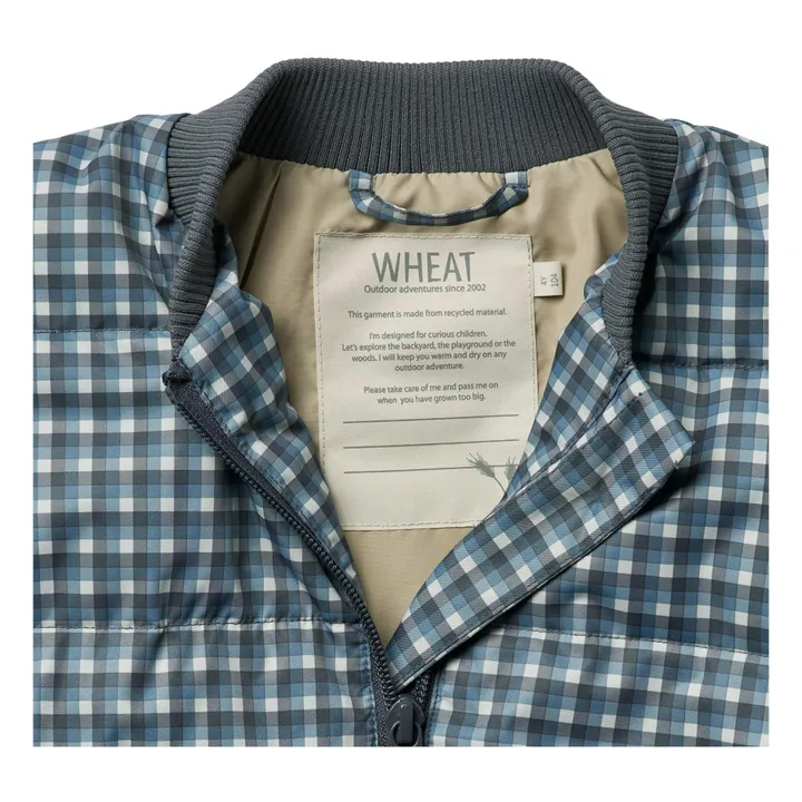 Wheat Veste Puffer Malo Carreaux Fibres Recyclées | Bleu