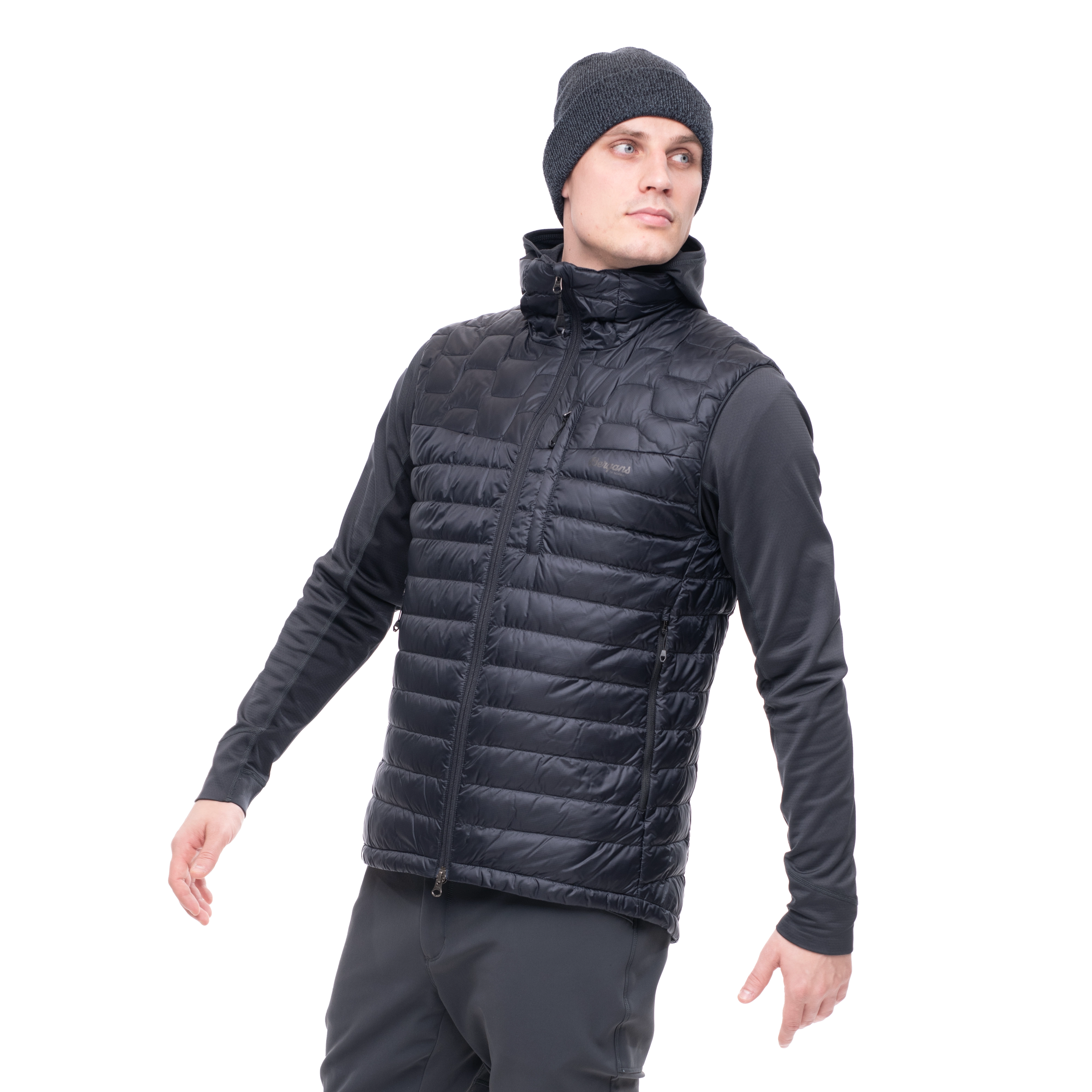 Magma Light Down Vest Men Black
