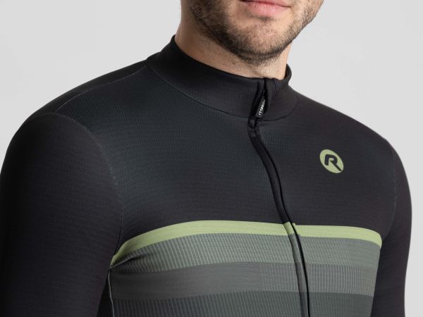 Rogelli Hero II LS Cykeltrøje, Green/Black