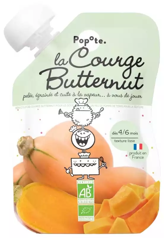 Petite gourde de Courge Butternut dès 4 mois - L'unité 120g