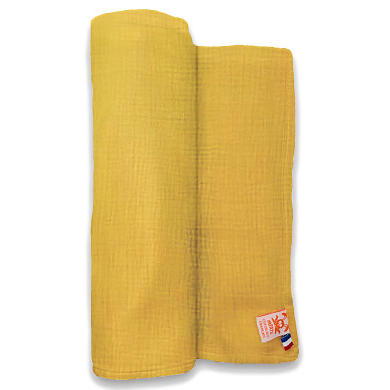 Papate Maxi Lange en Coton Bio honey - 100x100 cm
