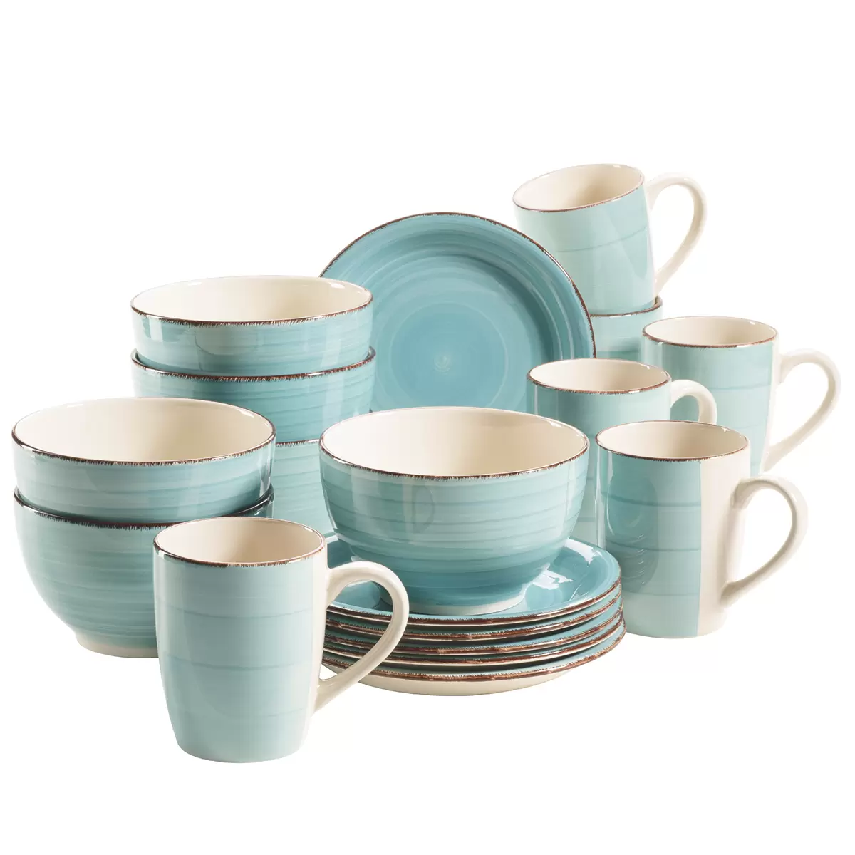 Frühstückset 18-tlg. LUMACA Blau