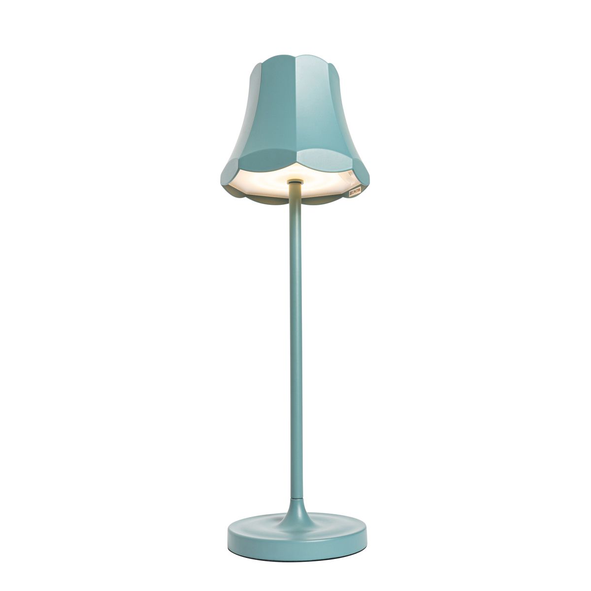 Set van 2 retro tafellampen mineraal blauw oplaadbaar IP44 - Granny