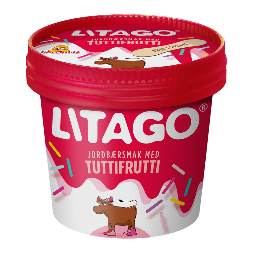Diplom-Is Litago jordbær 100 ml