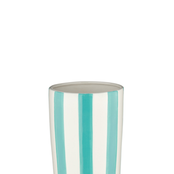 Vaas met strepen blauw