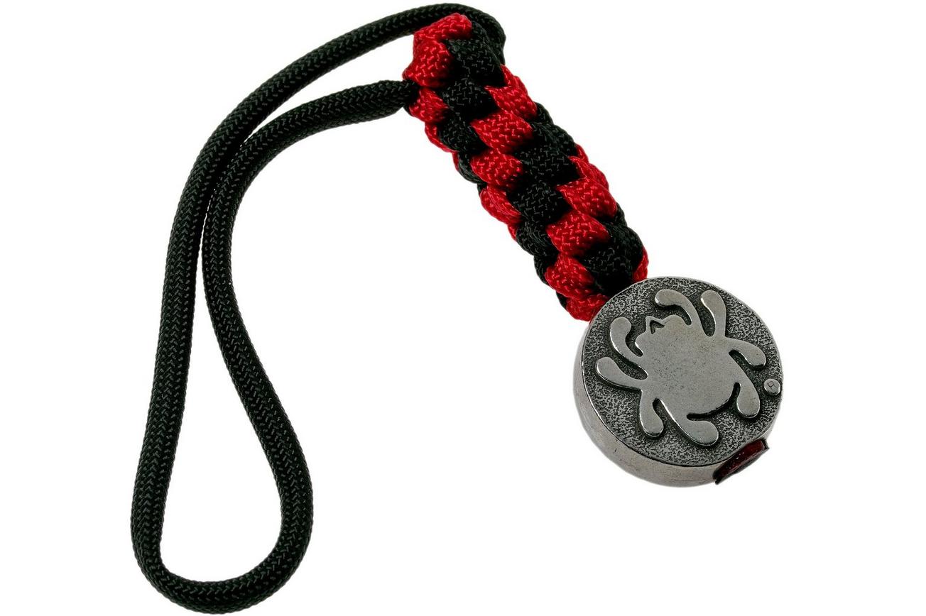 Spyderco Bead BEAD5LY Flat Bead Pewter met lanyard