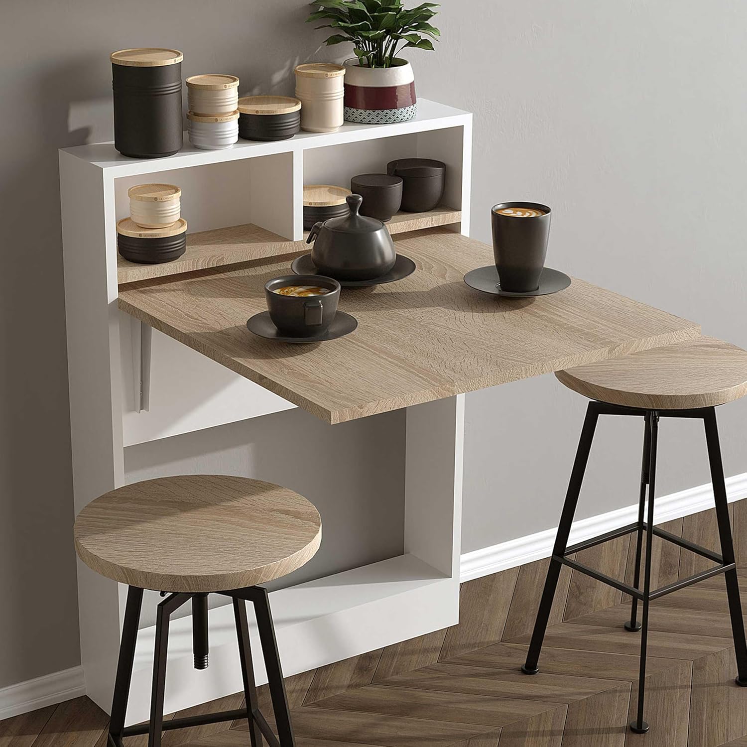 Menzzo Bekna Tisch, Eiche hell, L70 x P15 x H90 cm