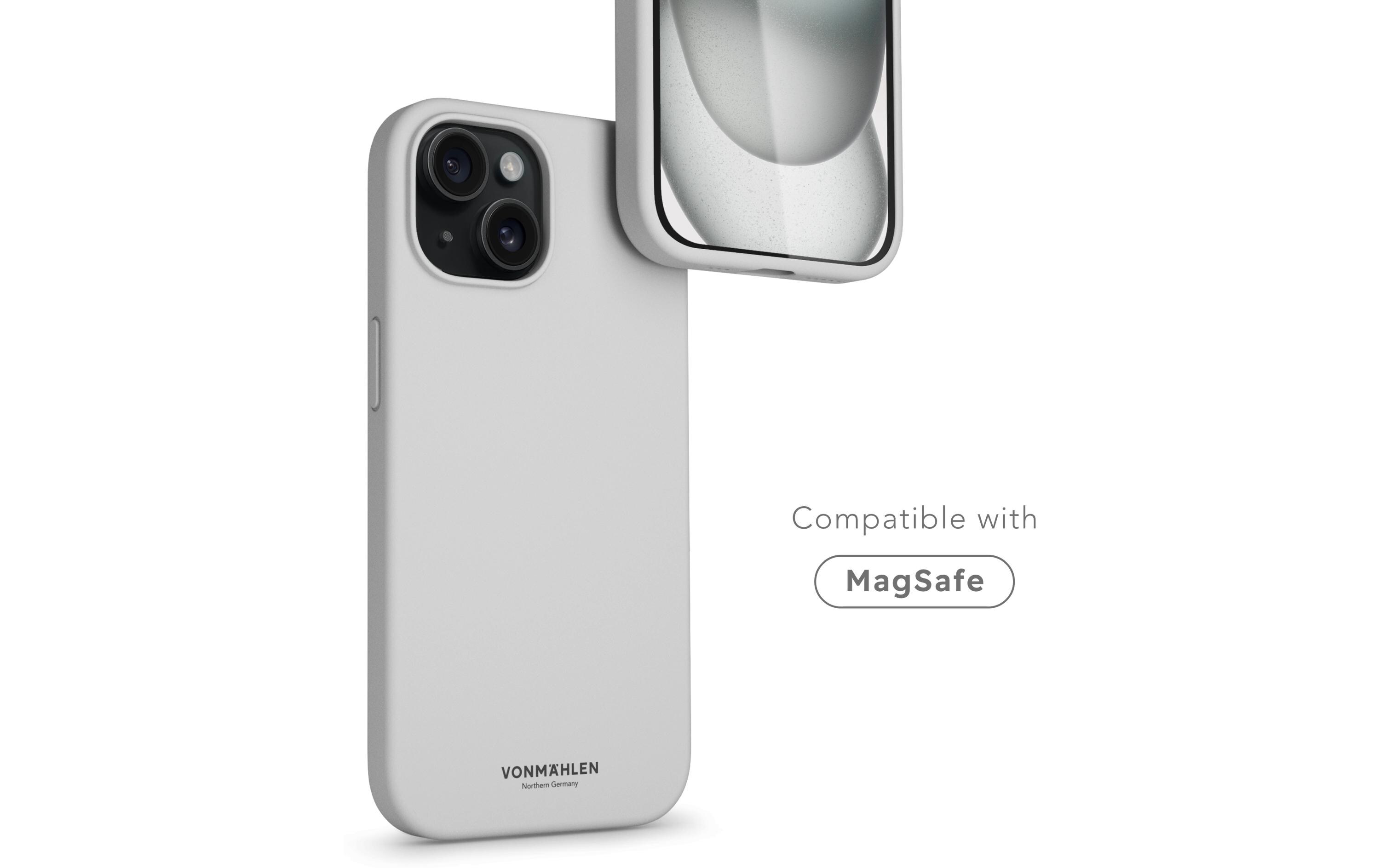 Back Cover Eco Silicone iPhone 15 Plus Light GraySilicone Backcover für das Apple iPhone 15 Plus