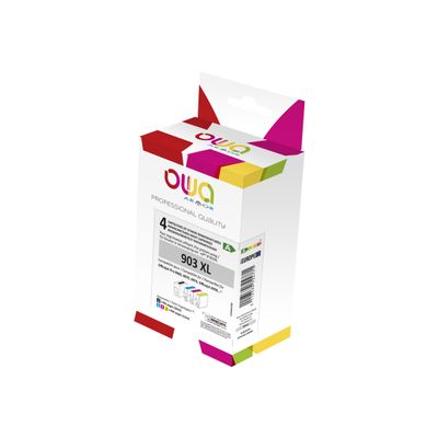 Cartouche compatible HP 903XL - pack de 4 - noir, cyan, magenta, jaune - Owa K10451OW