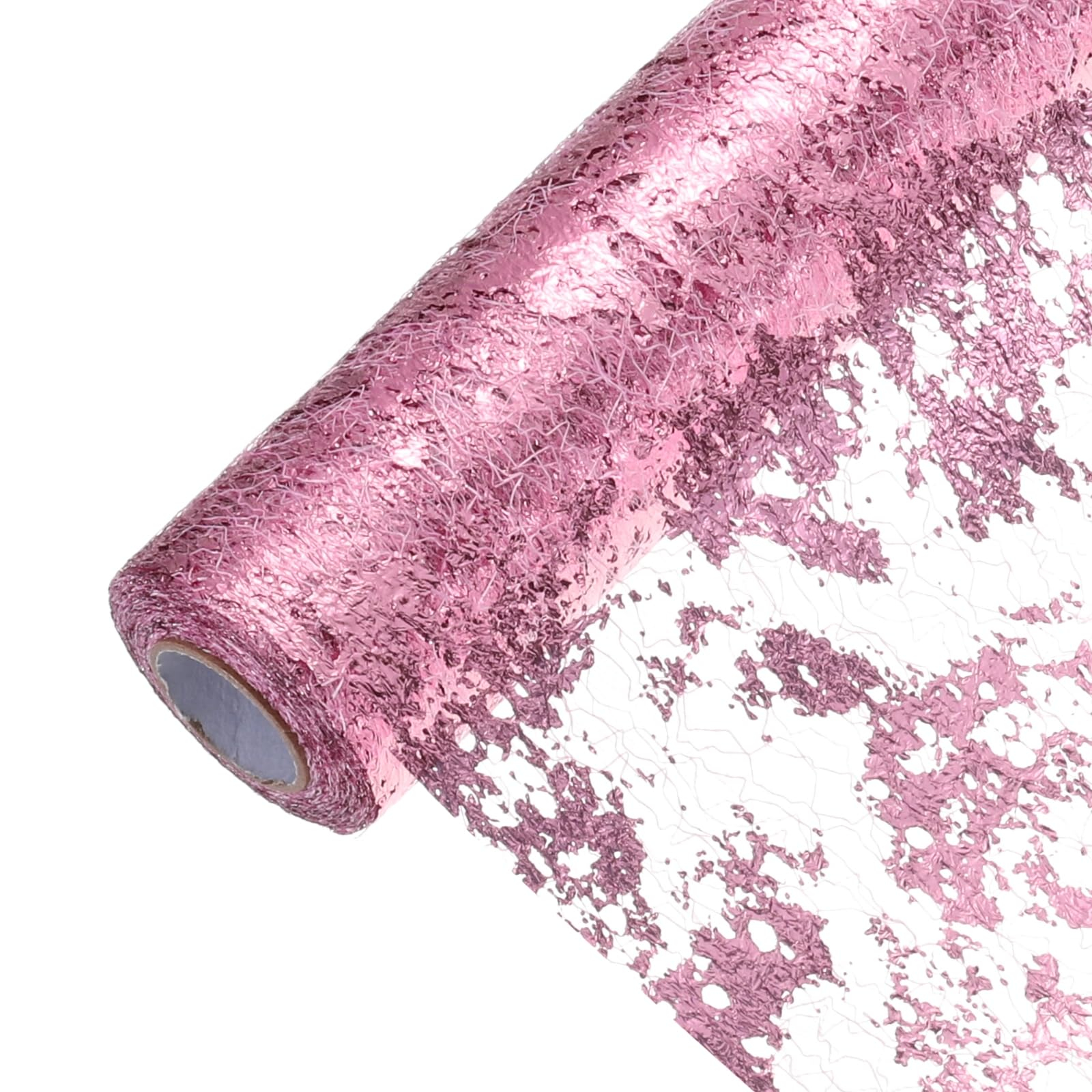 (5mx29cm) Metallic Tischläufer Glänzendes Party Deko Tischtuch Zuschneidbare Tischsets - Rosa
