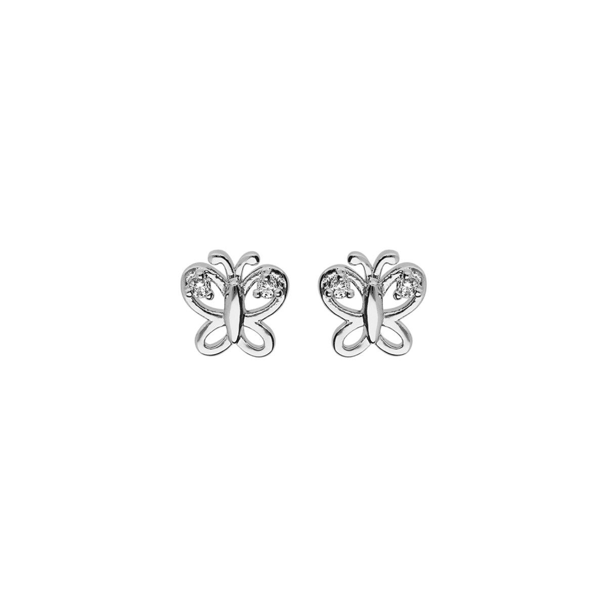 Boucles d'oreilles Papillons - Argent