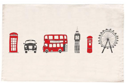 London Skyline Tea Towel