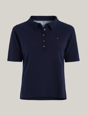Polo Regular com Bordado de Bandeira da Coleção 1985