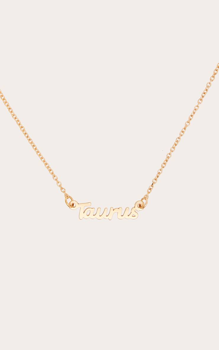 Doré Collier Zodiaque Taureau