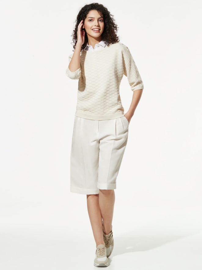 Kimono-Pullover Wellenstruktur