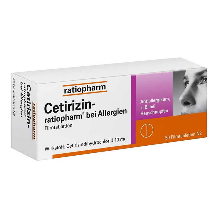 Cetirizin ratiopharm bei Allergien, 50 St