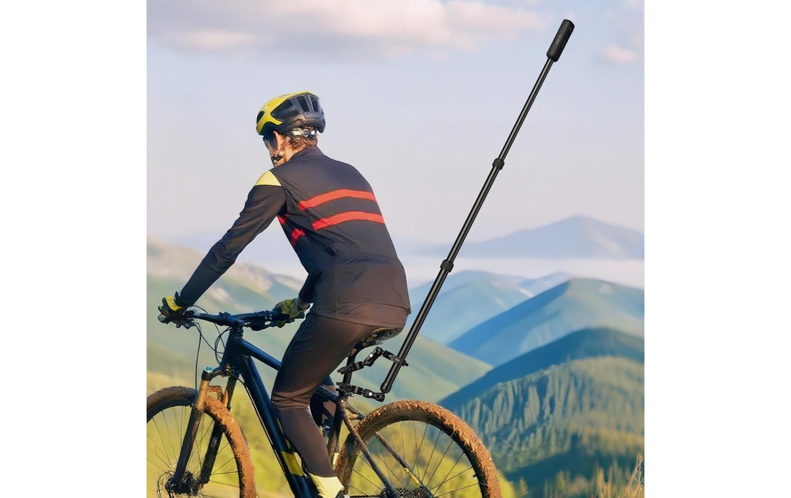 FahrradkamerahalterungMit einer 360°-Doppelkopf-Superklemme