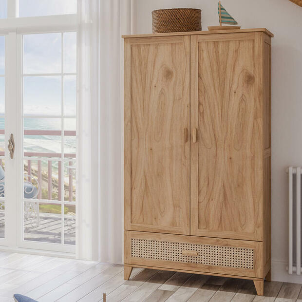 NAMI BOIS Armoire - Naturel - THEO