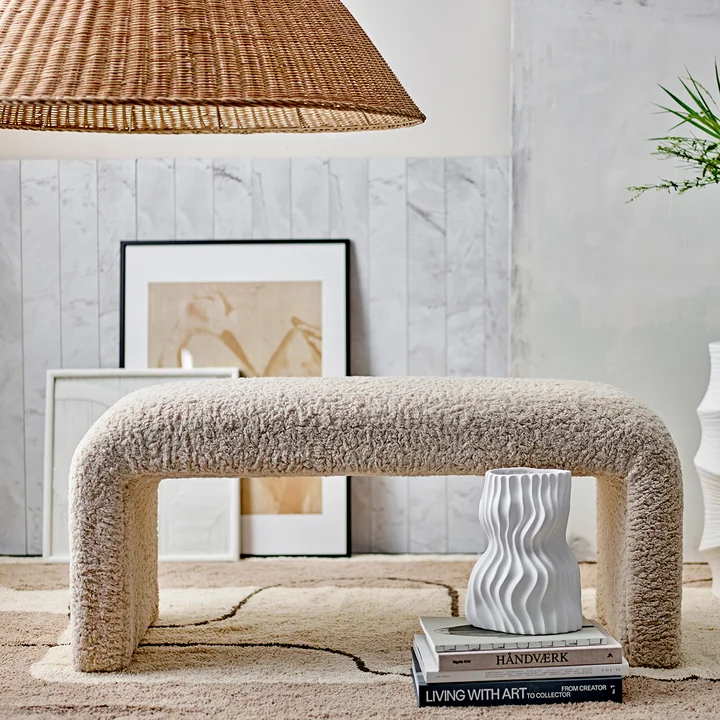 Bloomingville - Bobbie Bank, beige