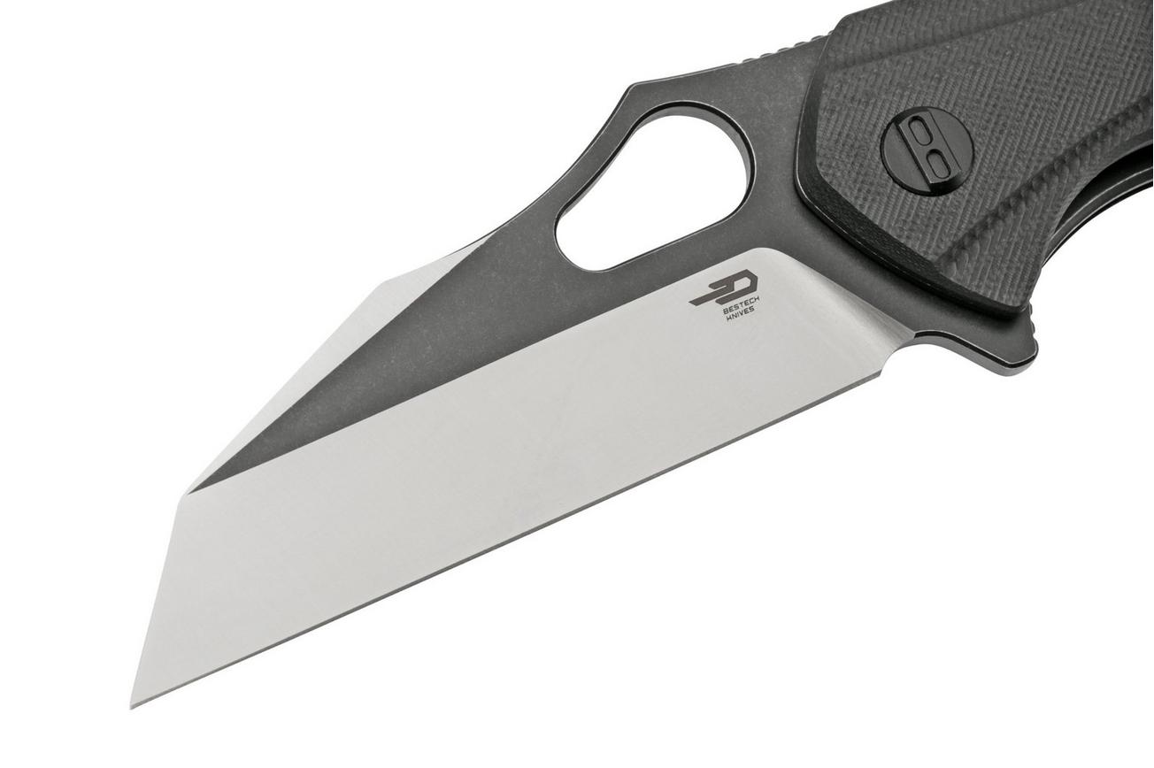 Bestech Operator BG36A Black G10, Two Tone Black zakmes