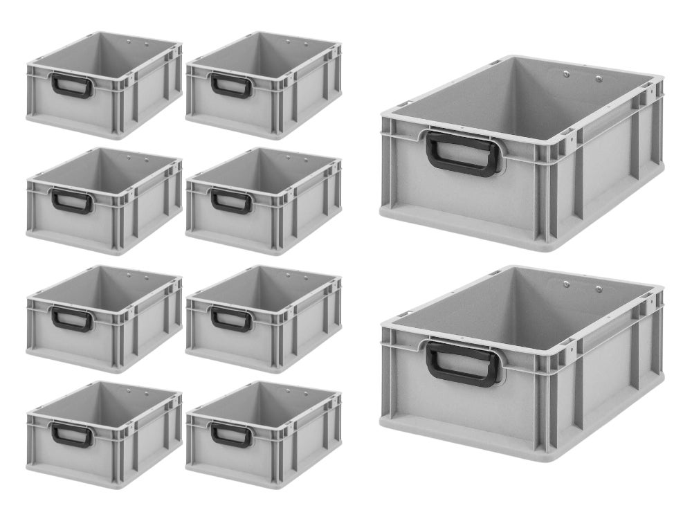 PROREGAL Eurobox Nextgen Portable Duo HxBxD 17 x 30 x 40 cm 16 Liter Euro Container Transportbox Stapelcontainer