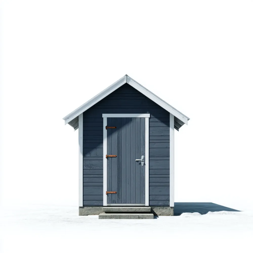 Gartenhaus Holz Grau 200x150x220 cm - Klassisches Design