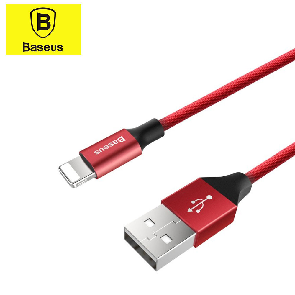 (1.2m) Yiven Lightning USB Ladekabel Datenkabel - Rot