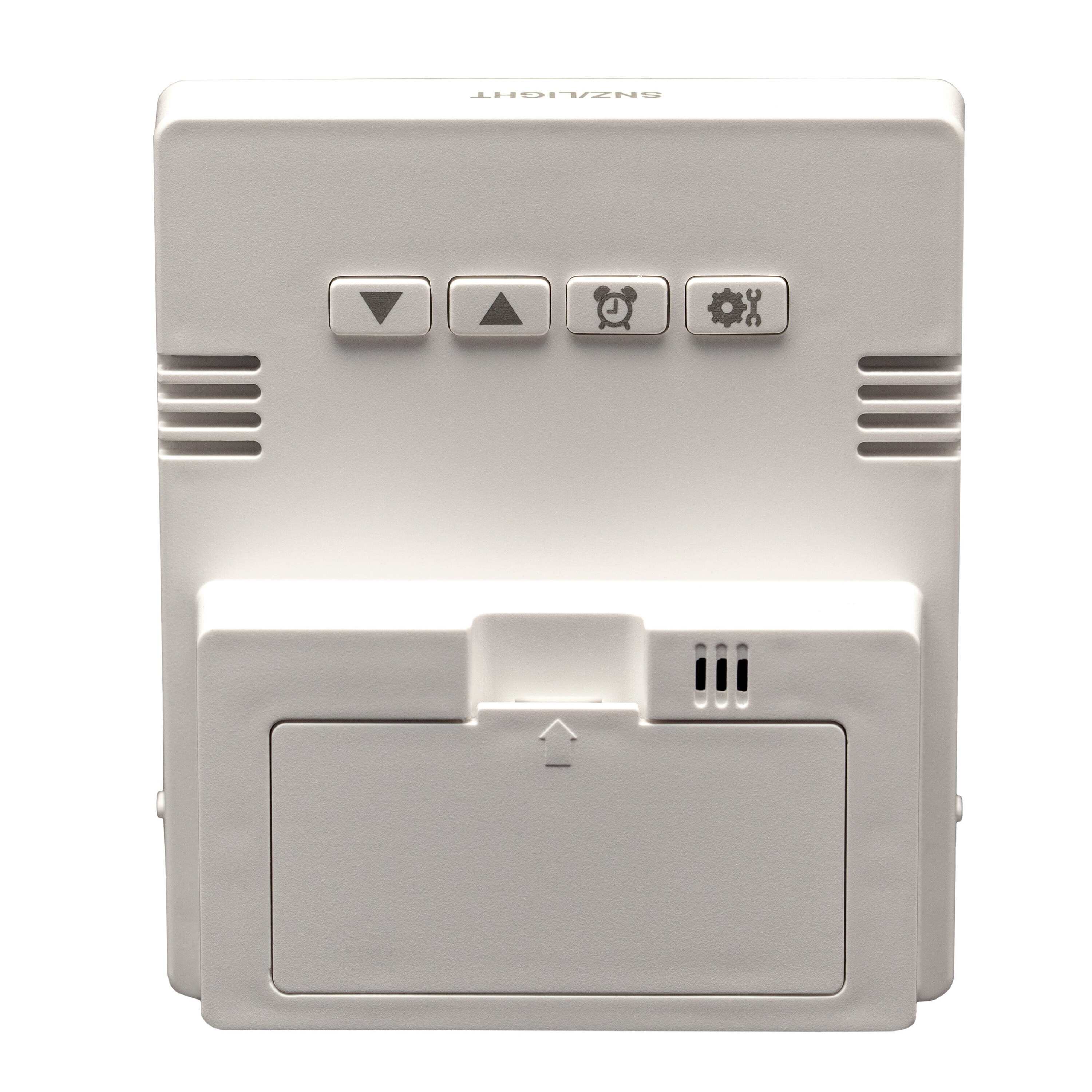 NeXtime - Digitale Tafelwekker 7,7x8,9x3 cm - RCC - Temperatuur - Wit