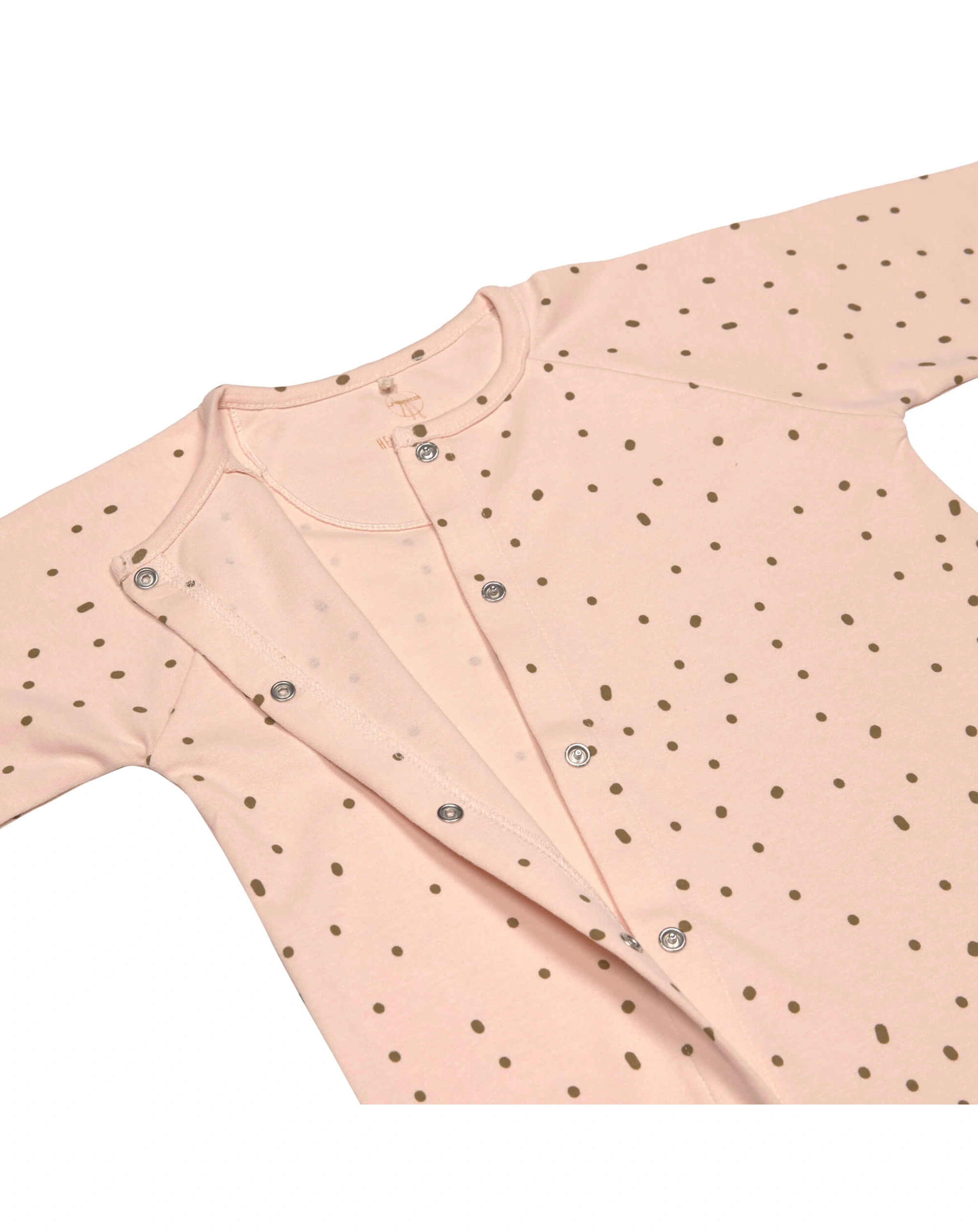 Schlafstrampler DOTS ohne Fuß in powder pink
