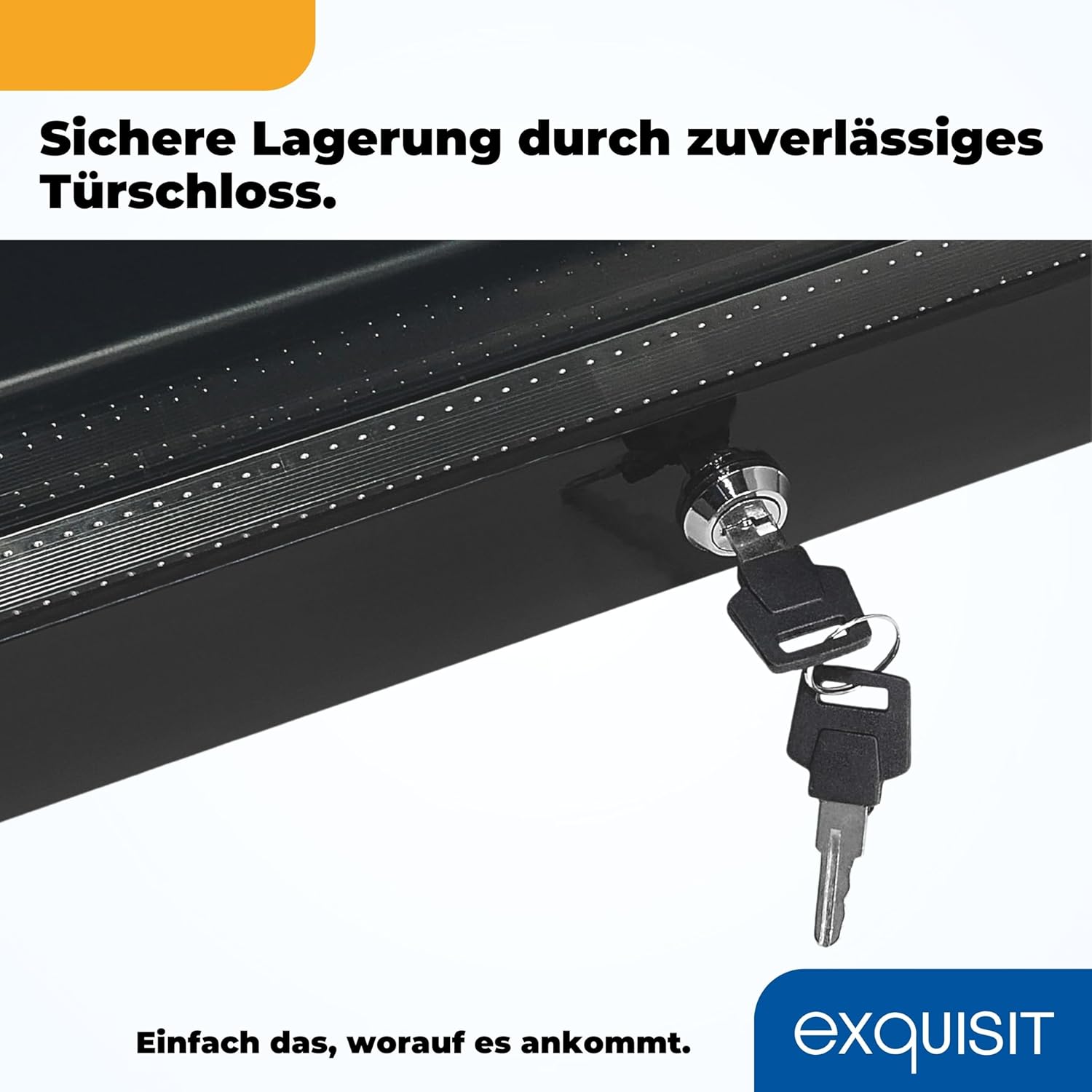 Exquisit Glastürkühlschrank GKS120-GT-160C schwarz | Nutzinhalt: 118 L | Türschloss | 3 Gitterablagen | Umluftventilator | Standgerät