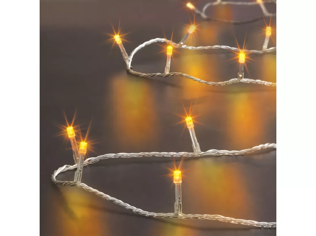 Guirlande Lumineuse Extérieur 30 m 300 LED Blanc chaud et 8 jeux de lumière