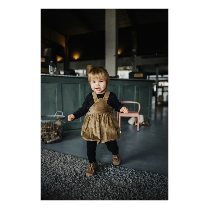 Lilinoa Barboteuse Velours Léonard | Camel