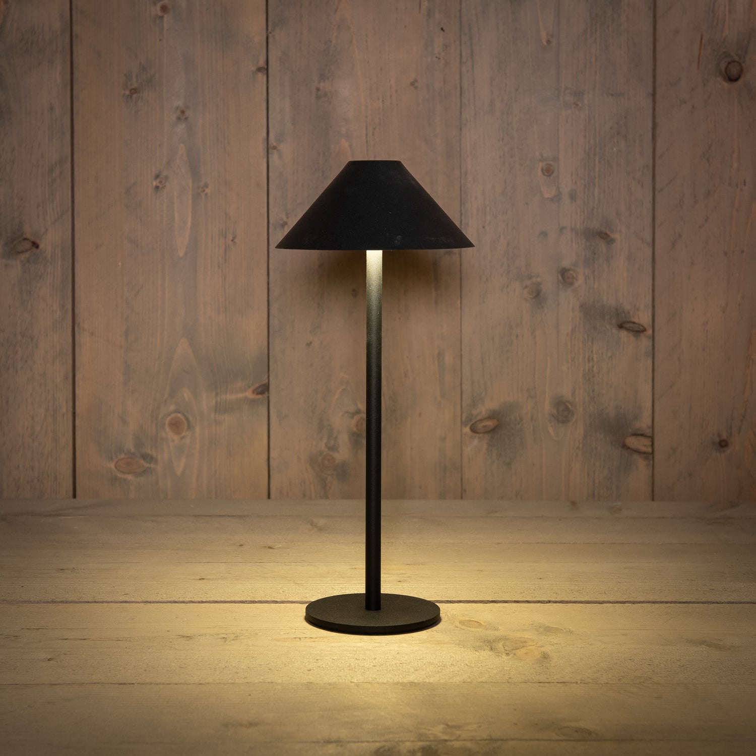 Anna's Collection tafellamp zwart D 12,5 H 26,5 cm