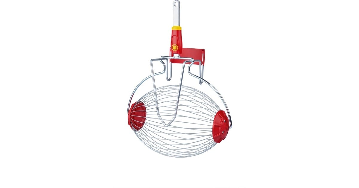 WOLF-Gartenmulti-star FC-M fruitverzamelaar fruitplukker  (Rood, beugel inbegrepen)