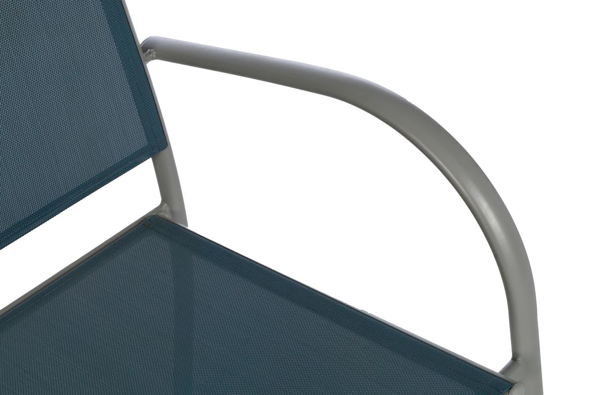FAUTEUIL PIAZZA BLEU ORAGE SILVER